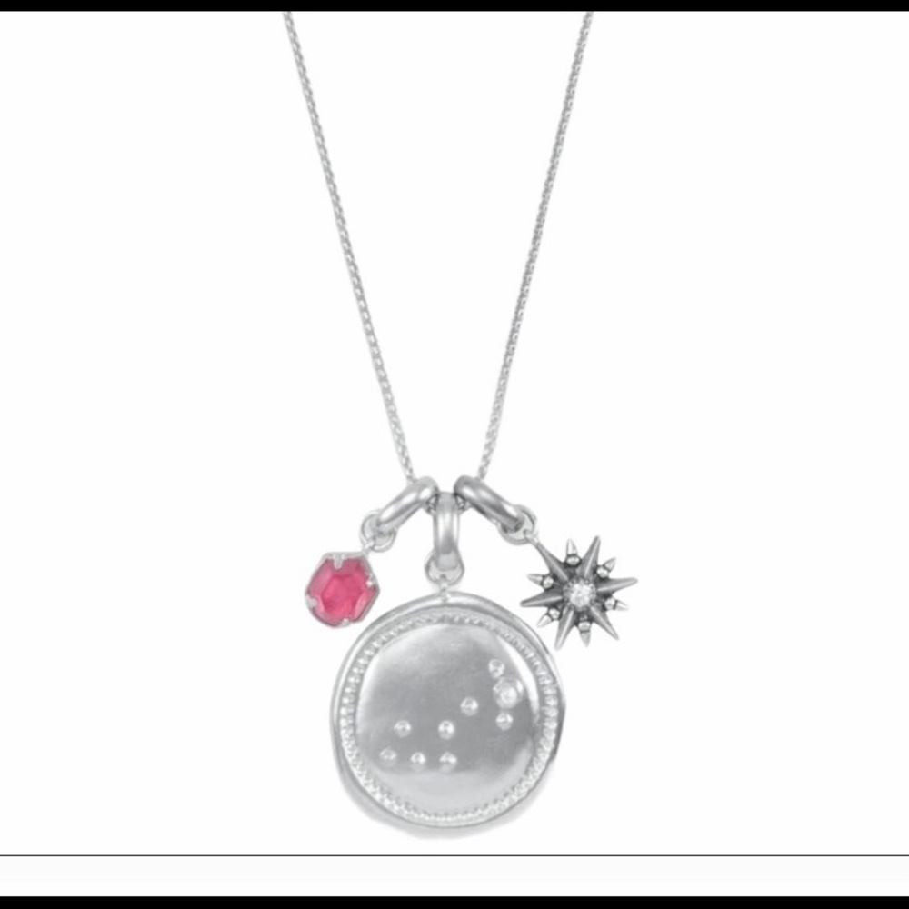 Kendra Scott Scorpio necklace in rhodium s…
